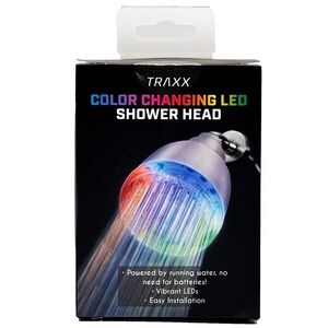 NWT TRAXX Color Changing LED 7 Color Changing LED High Pressure Shower Head